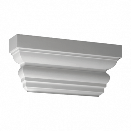 Pilaster capital - 7.5 x 40 x 18cm - capital for columns exterior