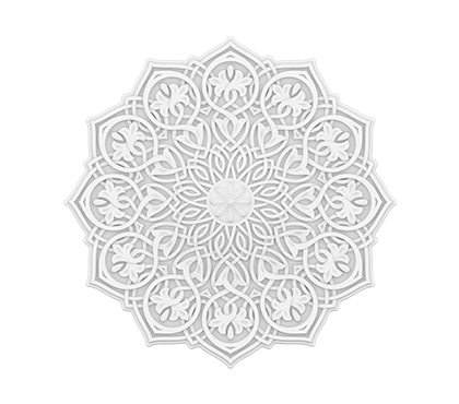 Ceiling rose ⌀ 59,6cm - ceiling rose white