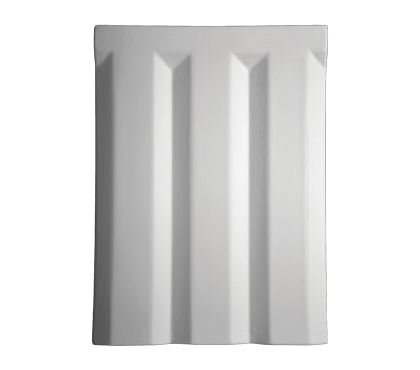 Dekorplatte – 16,8 x 24,4 x 1,2cm – Weiß