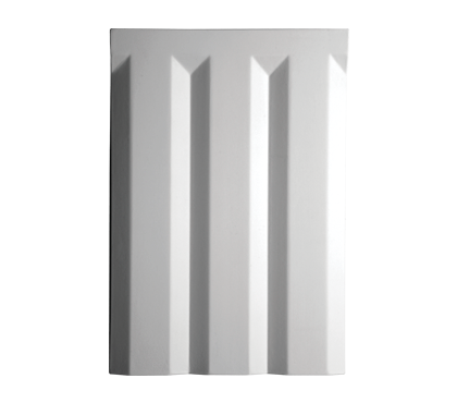 Dekorplatte – 12 x 16,5 x 1cm – Weiß
