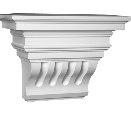 Stucco console - 36,6 x 27,2 x 18,1cm - outdoor stucco console