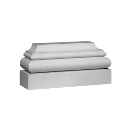 Pilaster base - 26 x 12 x 8cm - Ionic pilasters