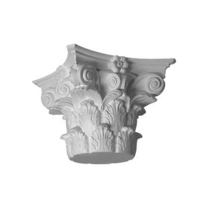 Säulenkapitell – 39,5 x 31,1 x 40,9cm – Kapitell für korinthische Säule