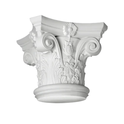 Column capital - 42,8 x 37 x 42,8cm - Ionic capital