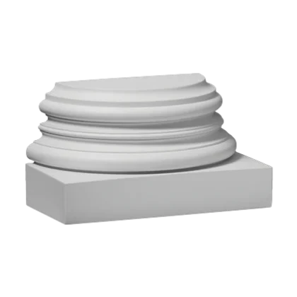 Säulensockel ½ – 10,3 x 21,5 x 12cm – Galeriesockel rund