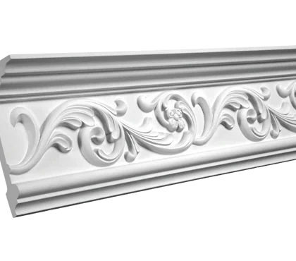 Stucco moulding - 6,3 x 15,1 x 100cm - styrofoam moulding ceiling alternative