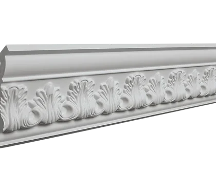 Stucco molding - 9,2 x 8,8 x 100cm - ceiling molding self adhesive