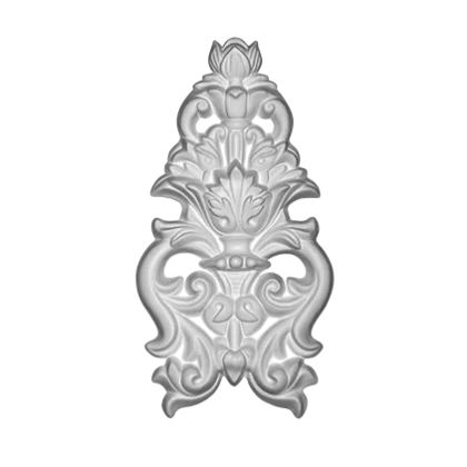 Stucco ornament - 12 x 23 x 2,3cm - art nouveau ornament