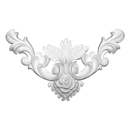 Stucco ornament - 23,2 x 14,1 x 2,8cm - Gothic ornament