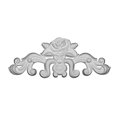 Stucco ornament - 35,5 x 14,3 x 2,3cm - Gothic ornament