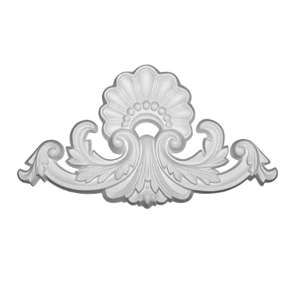 Stucco ornament - 39,5 x 22,2 x 3,3cm - art nouveau ornament