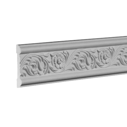 Wall molding - 7.8 x 1.2 x 100cm - flat molding plastic