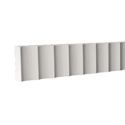 Wall molding - 8 x 2.1 x 100cm - flat molding plastic