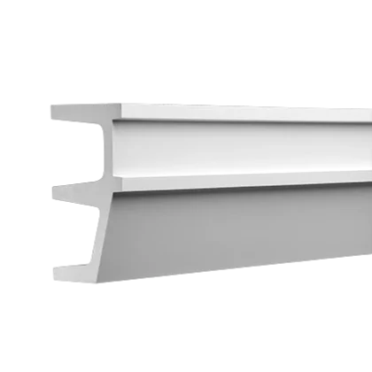 Wall molding - rigid - 25 x 16 x 100cm styrofoam molding wall alternative