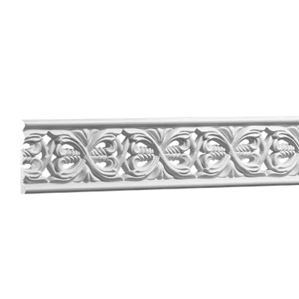 Wall molding - rigid - 6 x 1 x 100cm - stucco molding flat