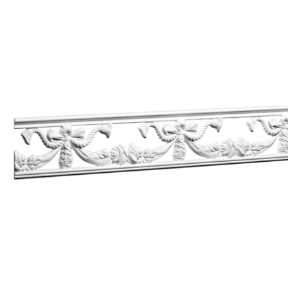 Wall molding - rigid - 9.7 x 1 x 100cm - stucco molding wall